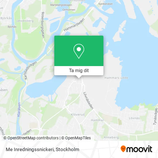 Me Inredningssnickeri karta