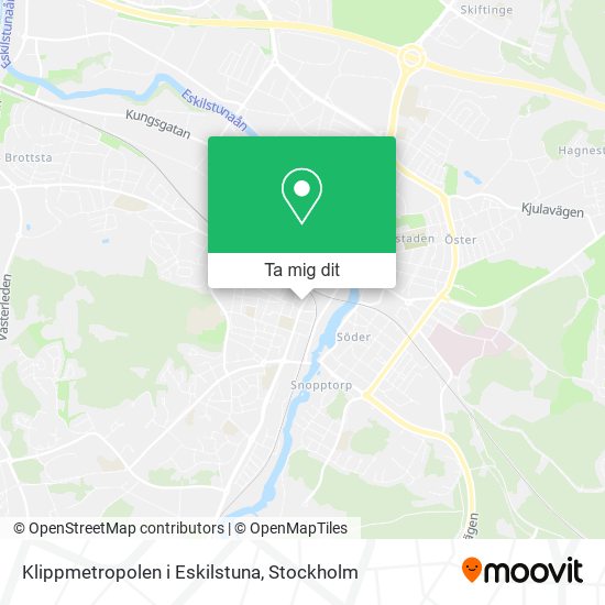 Klippmetropolen i Eskilstuna karta