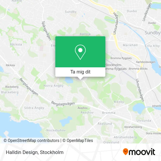 Halldin Design karta