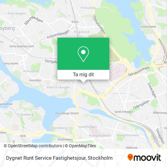 Dygnet Runt Service Fastighetsjour karta