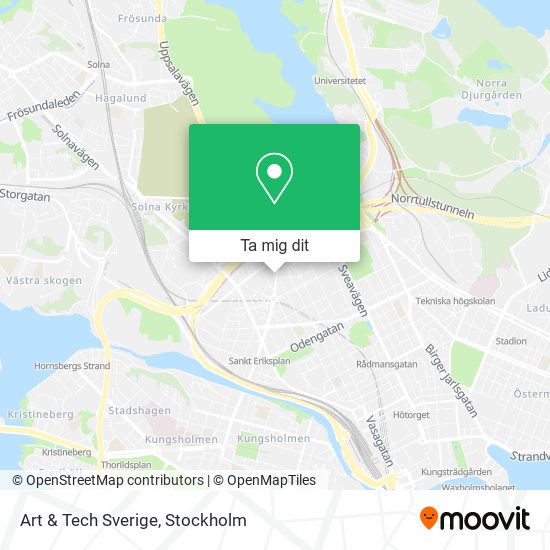 Art & Tech Sverige karta