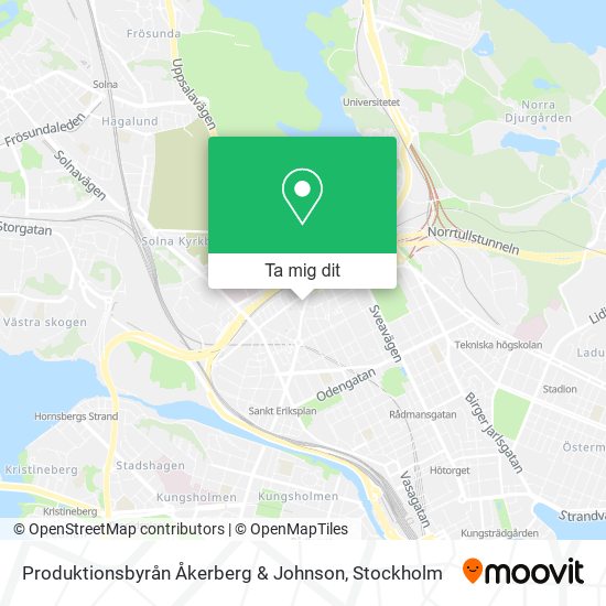 Produktionsbyrån Åkerberg & Johnson karta