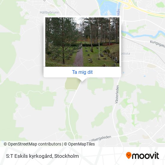 S:T Eskils kyrkogård karta