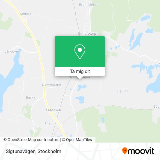 Sigtunavägen karta