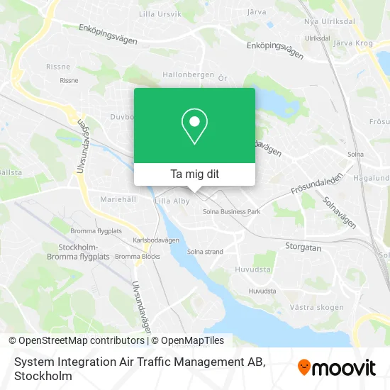 System Integration Air Traffic Management AB karta