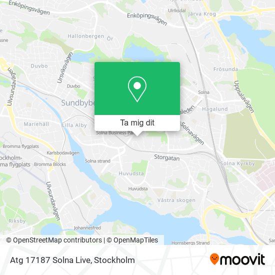 Atg 17187 Solna Live karta