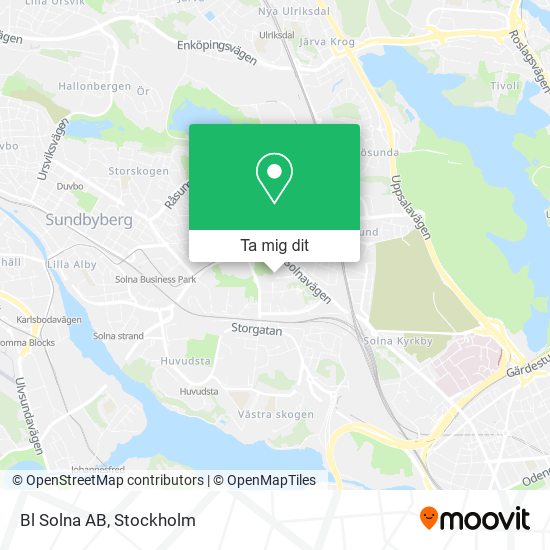 Bl Solna AB karta