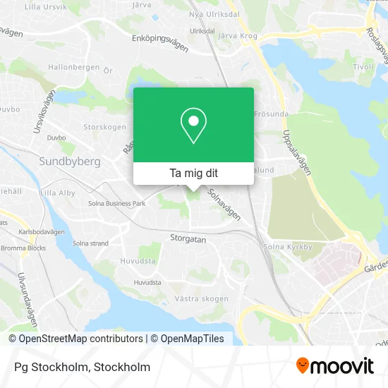 Pg Stockholm karta