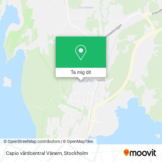 Capio vårdcentral Vänern karta