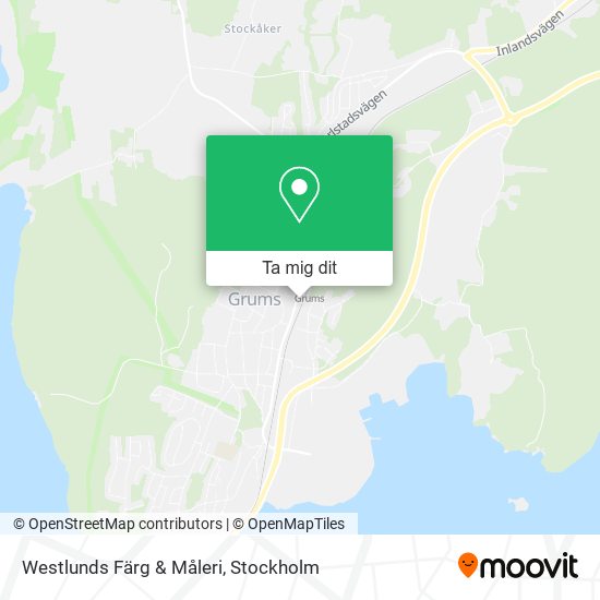 Westlunds Färg & Måleri karta