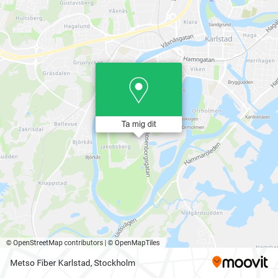 Metso Fiber Karlstad karta
