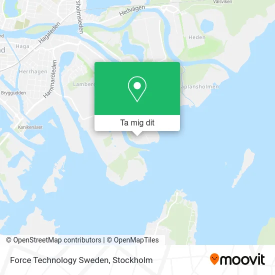 Force Technology Sweden karta