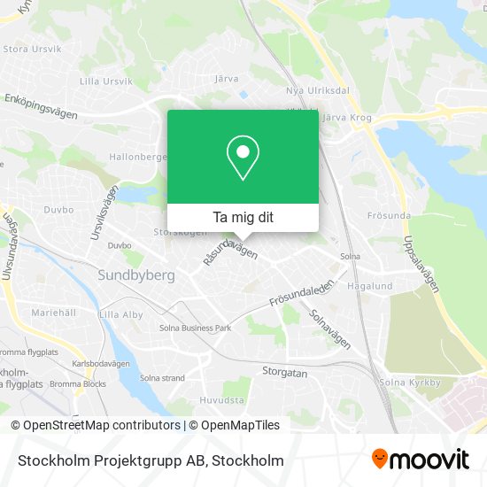Stockholm Projektgrupp AB karta