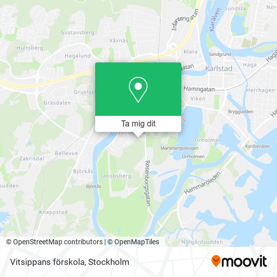 Vitsippans förskola karta