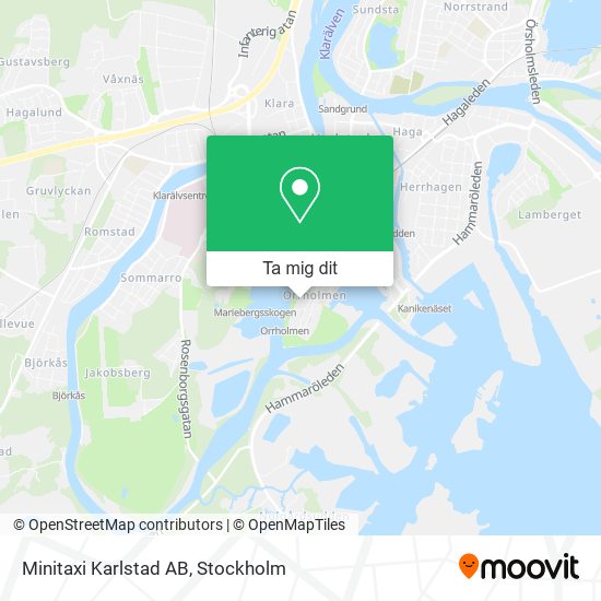 Minitaxi Karlstad AB karta