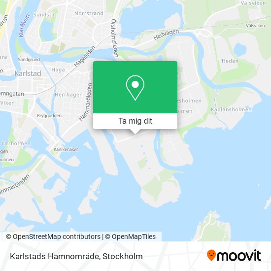 Karlstads Hamnområde karta
