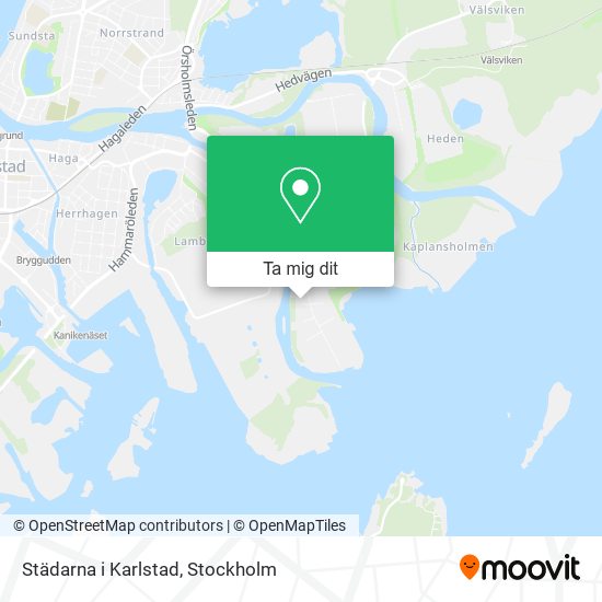 Städarna i Karlstad karta