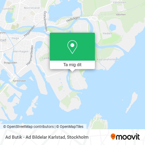 Ad Butik - Ad Bildelar Karlstad karta
