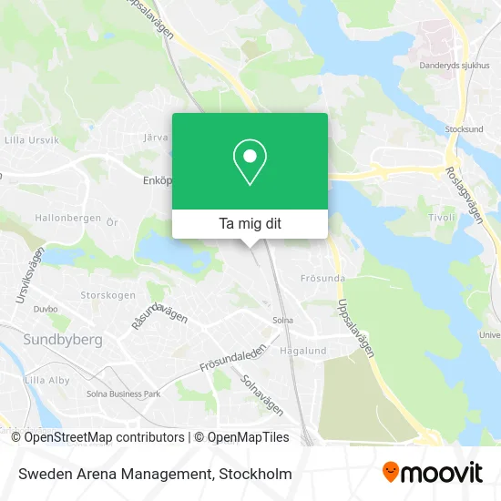 Sweden Arena Management karta