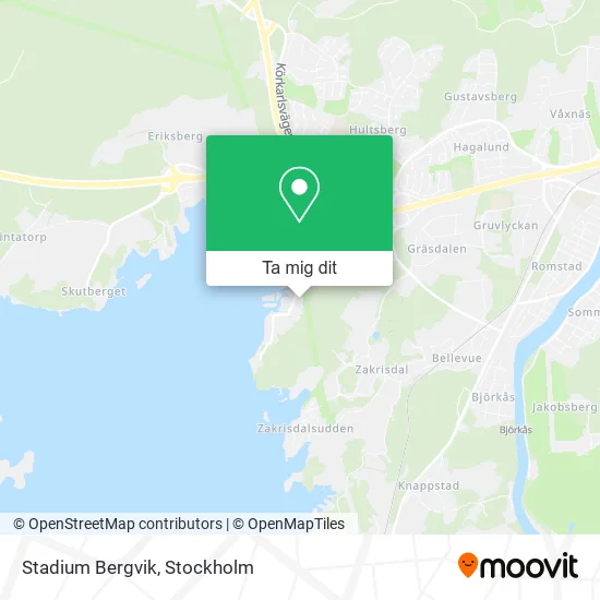 Stadium Bergvik karta