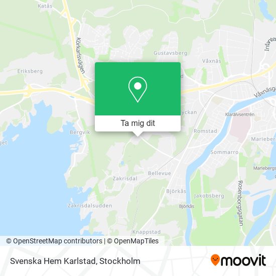 Svenska Hem Karlstad karta