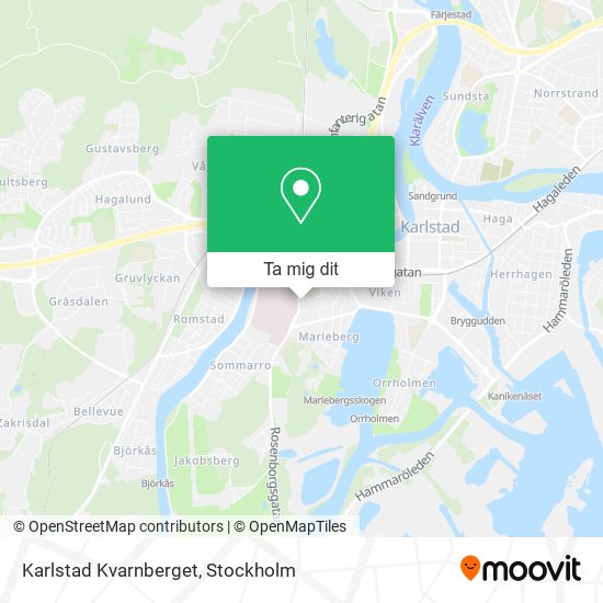 Karlstad Kvarnberget karta