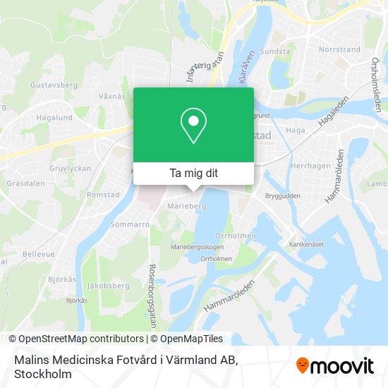 Malins Medicinska Fotvård i Värmland AB karta