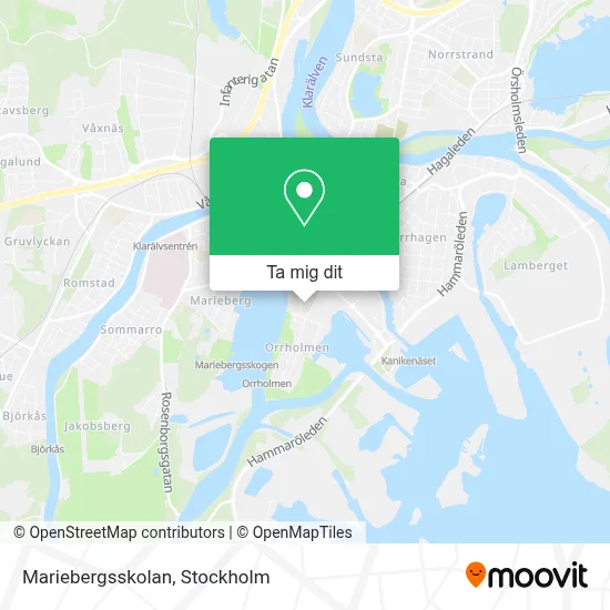 Mariebergsskolan karta