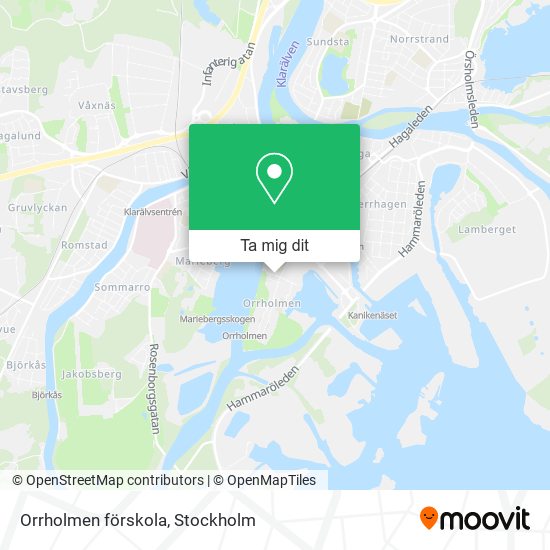 Orrholmen förskola karta