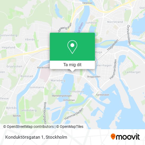 Konduktörsgatan 1 karta