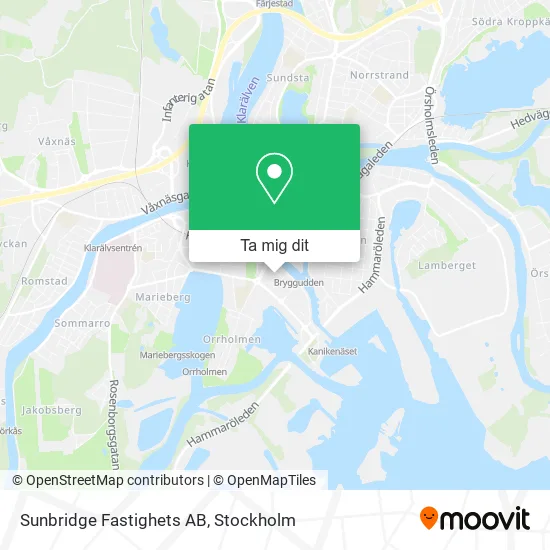 Sunbridge Fastighets AB karta