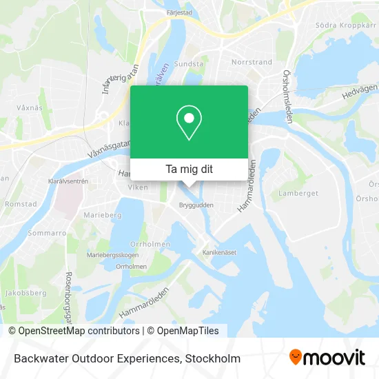 Backwater Outdoor Experiences karta