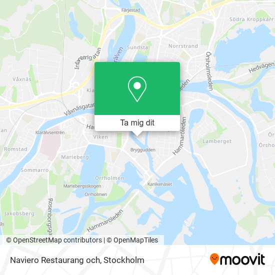 Naviero Restaurang och karta