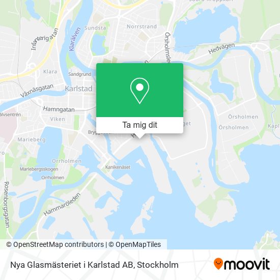 Nya Glasmästeriet i Karlstad AB karta