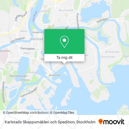 Karlstads Skeppsmäkleri och Spedition karta