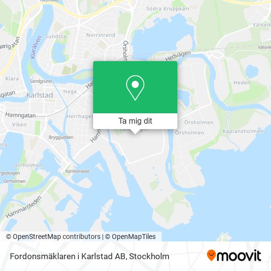 Fordonsmäklaren i Karlstad AB karta