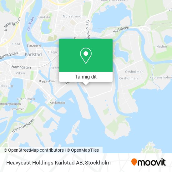 Heavycast Holdings Karlstad AB karta