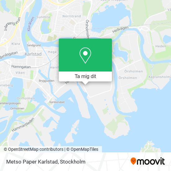 Metso Paper Karlstad karta