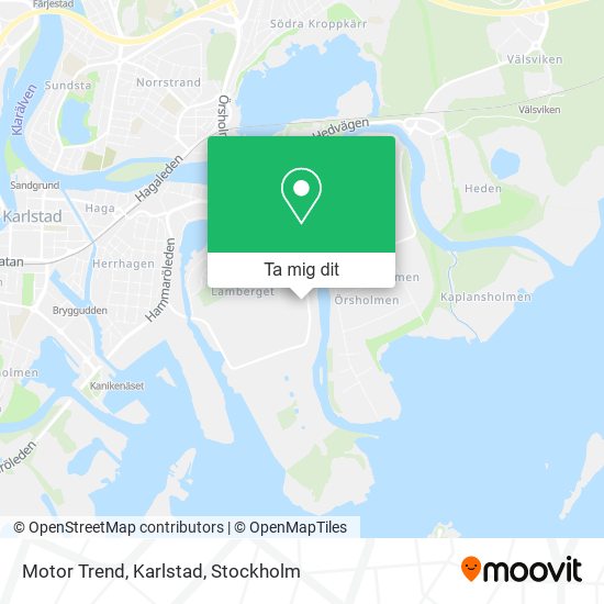 Motor Trend, Karlstad karta