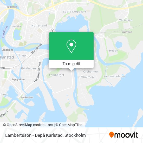 Lambertsson - Depå Karlstad karta