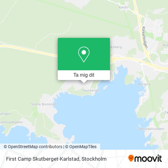 First Camp Skutberget-Karlstad karta
