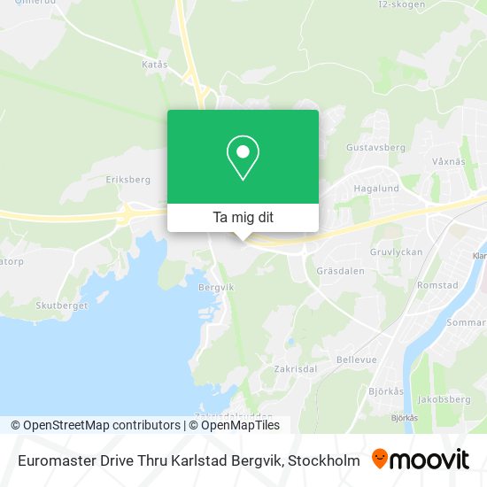 Euromaster Drive Thru Karlstad Bergvik karta