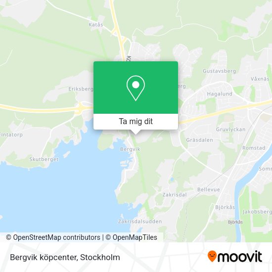Bergvik köpcenter karta