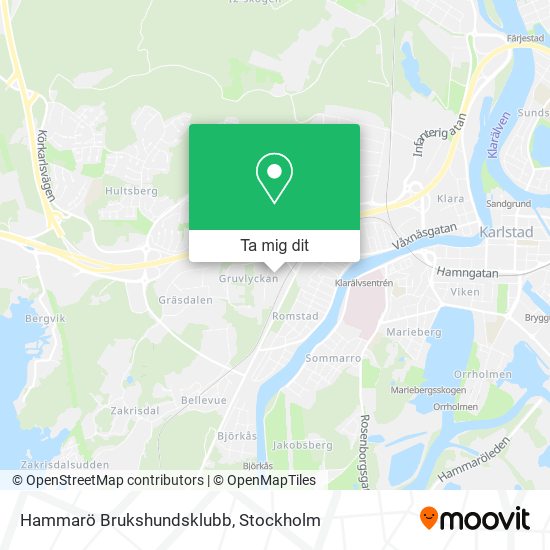 Hammarö Brukshundsklubb karta