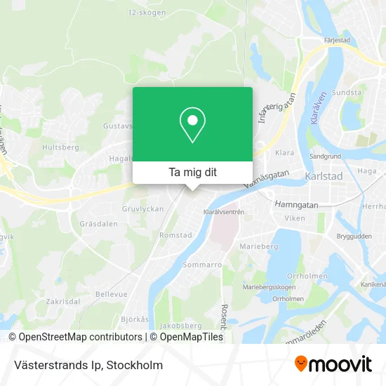 Västerstrands Ip karta