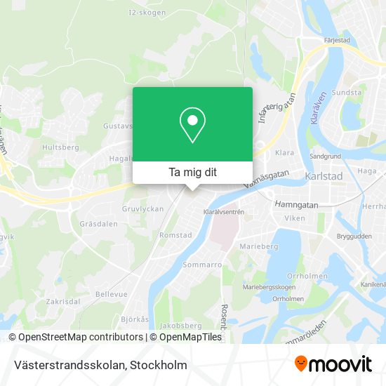 Västerstrandsskolan karta