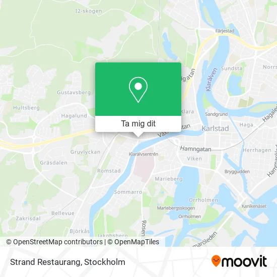 Strand Restaurang karta