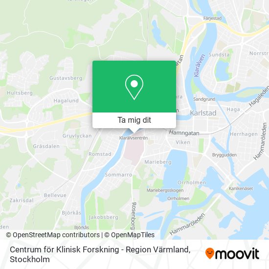 Centrum för Klinisk Forskning - Region Värmland karta