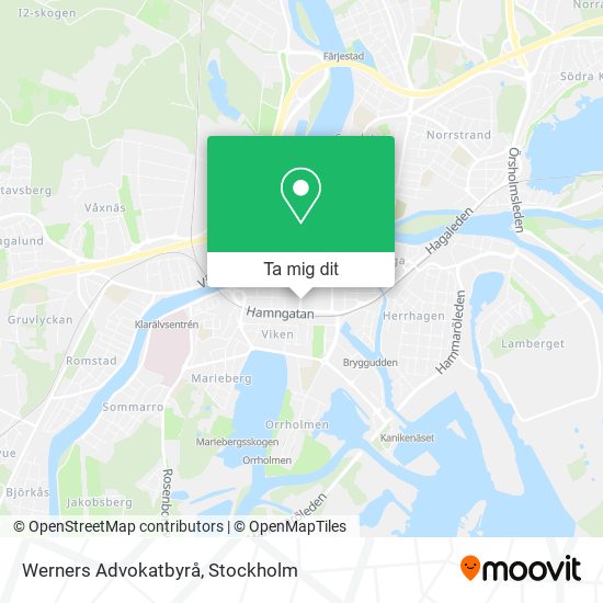 Werners Advokatbyrå karta