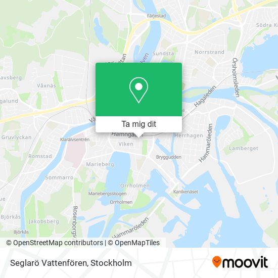 Seglarö Vattenfören karta